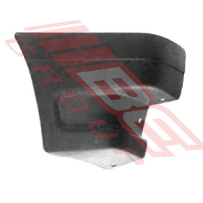 2585091-4 - FRONT BUMPER END - R/H - GREY PLASTIC - TO SUIT - FORD COURIER/MAZDA 1986-