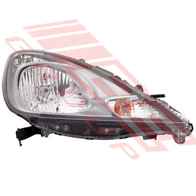 2900594-12 - HEADLAMP - R/H - ELECTRIC/MANUAL - CHROME - TO SUIT - HONDA FIT / JAZZ 2010- F/LIFT