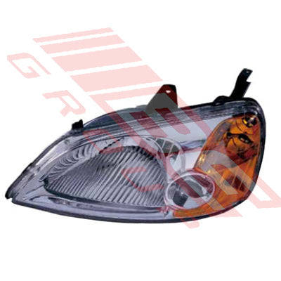2942094-3G - HEADLAMP - L/H - MANUAL - TO SUIT - HONDA CIVIC ES 4DR SEDAN 2000-