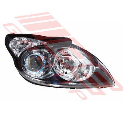 3036594-4G - HEADLAMP - R/H - BLACK - ELECTRIC - TO SUIT - HYUNDAI I30 2008-