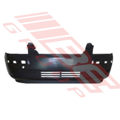 3038090-1 - FRONT BUMPER - MAT/BLACK - W/O FOG LAMP HOLE - TO SUIT - HYUNDAI GETZ 2006- F/LIFT