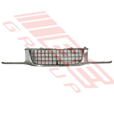 3051099-81 - GRILLE - CHROME/BLACK - NO BEZELS - TO SUIT - HOLDEN RODEO 1993-95 DIP DOWN