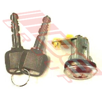 3430061-2 - DOOR LOCK CYLINDER - W/KEY - R/H - TO SUIT - MAZDA 323 SDN-H/B 1981-85