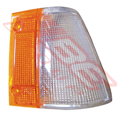 3430097-92 - CORNER LAMP - LENS - R/H - 3/4 CLEAR 1/4 AMBER - TO SUIT - MAZDA 323 SDN-H/B 1983-85