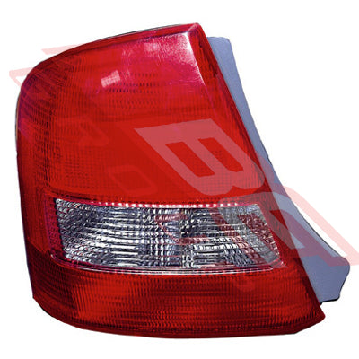3435098-1 - REAR LAMP - L/H - RED/CLEAR - TO SUIT - MAZDA 323/PROTEGE BJ 1999- SEDAN