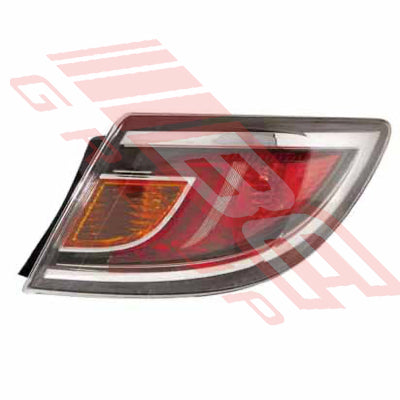 3439398-12 - REAR LAMP - R/H - RED WITH CHROME TRIM - TO SUIT - MAZDA 6 2010- 4DR & H/BACK
