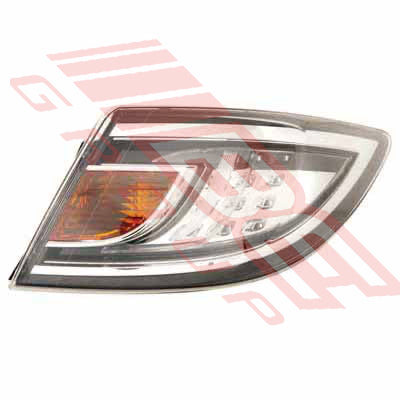 3439398-14 - REAR LAMP - R/H - CLEAR/AMBER WITH CHROME TRIM - TO SUIT - MAZDA 6 2010- 4DR & H/BACK