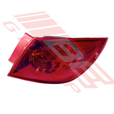 3439598-12G - REAR LAMP - R/H - OUTER - PINKY RED - TO SUIT - MAZDA 3 2004- 5DR