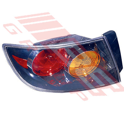 3439598-51G - REAR LAMP - L/H - OUTER BLACK TYPE - TO SUIT - MAZDA 3 2004- SEDAN