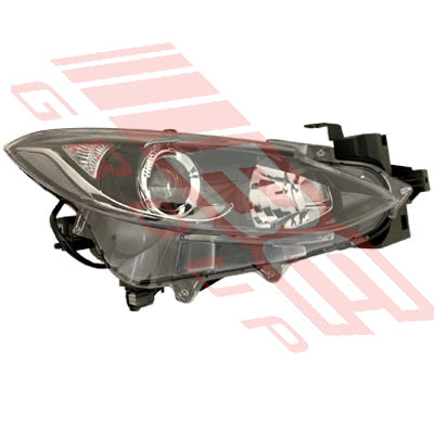 3439794-02 - HEADLAMP - R/H - MANUAL - BLACK - ECE - TO SUIT - MAZDA 3 2014-