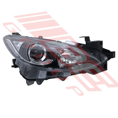 3439794-04 - HEADLAMP - R/H - ELECTRIC - BLACK - ECE - TO SUIT - MAZDA 3 2014-