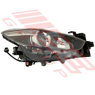 3439794-12 - HEADLAMP - R/H - MANUAL - HALOGEN - ECE - TO SUIT - MAZDA 3 2017- FACELIFT