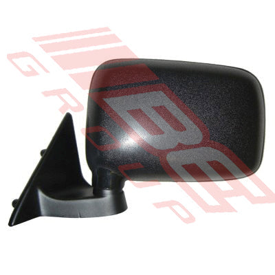3441016-1 - DOOR MIRROR - L/H - CORNER MOUNTED - BLK - TO SUIT - MAZDA B SERIES 1986-