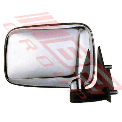 3441016-6 - DOOR MIRROR - R/H - CORNER MOUNTED - CHRM - TO SUIT - MAZDA B SERIES 1986-