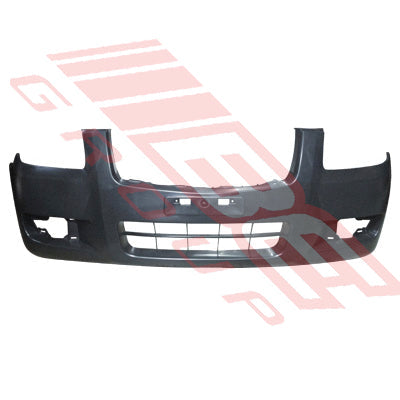 3445090-01 - FRONT BUMPER - MAT/BLACK - W/O WHEEL MLDG HOLES - TO SUIT - MAZDA BT50 P/UP 2007- 2WD