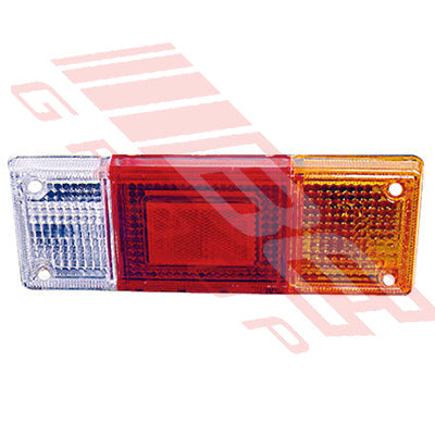 3490098-23 - REAR LAMP LENS - L/H - TRUCK - FLAT DECK UNIVERSAL - TO SUIT - MAZDA BONGO E1600 1980-85