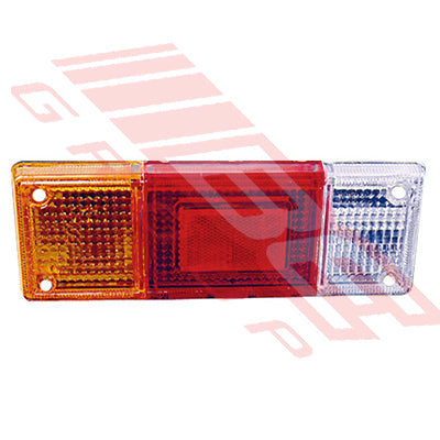 3490098-24 - REAR LAMP LENS - R/H - TRUCK - FLAT DECK UNIVERSAL - TO SUIT - MAZDA BONGO E1600 1980-85