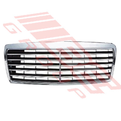 3527099-1 - GRILLE - CHROME WITH BLACK - TO SUIT - MERCEDES W210 E CLASS 1996-