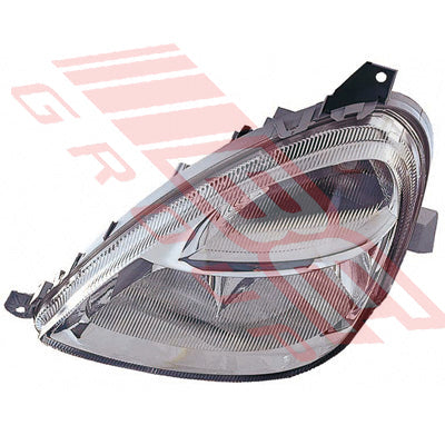 3555094-3G - HEADLAMP - L/H - MANUAL/ELECTRIC - CLEAR - TO SUIT - MERCEDES W168 A CLASS 2002-03