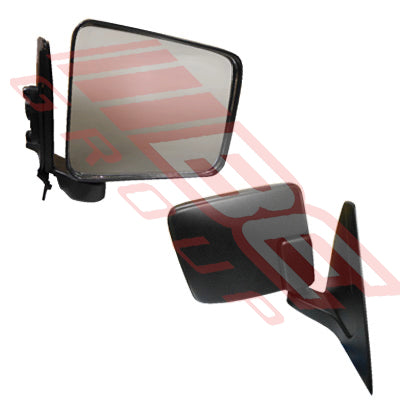 3706016-02 - DOOR MIRROR - R/H - CORNER MOUNTED - BLACK - TO SUIT - MITSUBISHI L200 1997-00 2WD/4WD