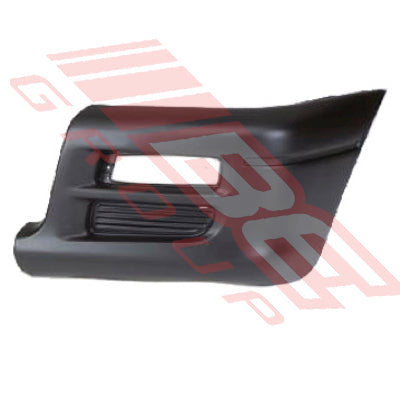 3706091-1 - FRONT BUMPER END - L/H - MAT-BLACK - TO SUIT - MITSUBISHI L200 1997-00