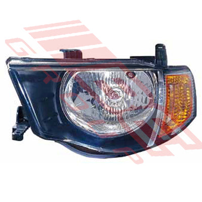 3707594-1 - HEADLAMP - L/H - FOR DOUBLE CAB - TO SUIT - MITSUBISHI TRITON L200 2005-