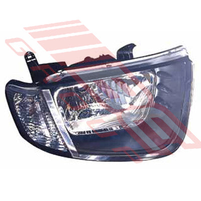 3707594-4 - HEADLAMP - R/H - FOR SINGLE CAB - TO SUIT - MITSUBISHI TRITON L200 2005-