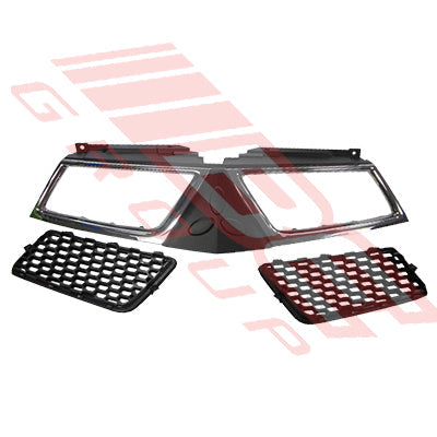 3707599-10 - GRILLE - CHROME PAINTED/BLACK - TO SUIT - MITSUBISHI TRITON L200 2010- F/LIFT