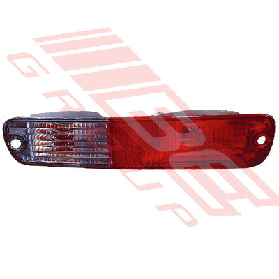3732198-3G - REAR LAMP - L/H - FITS IN BUMPER - CLEAR/RED - TO SUIT - MITSUBISHI PAJERO 2000-