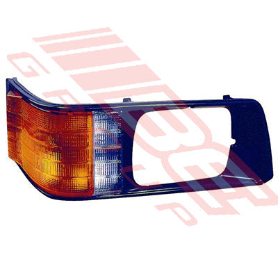 3792099-6 - BEZEL - W/CNR LP - R/H - 1 SQ H/L - BLACK SRRND - TO SUIT - MITSUBISHI L300 1987-92