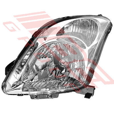 6822094-01 - HEADLAMP - L/H - CHROME - MANUAL - TO SUIT - SUZUKI SWIFT 2005-