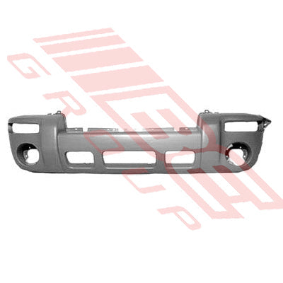 7010290-1 - FRONT BUMPER - PRIMED BLACK - W/O HOLE - TO SUIT - JEEP CHEROKEE 2002-