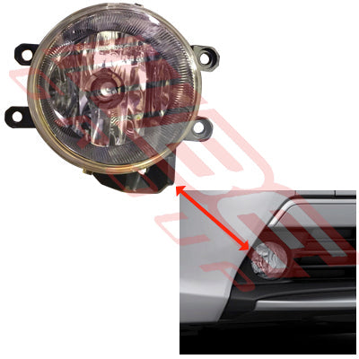 8117294-62 - FOG LAMP - R/H - ROUND - TO SUIT - TOYOTA PRIUS 2012- F/LIFT