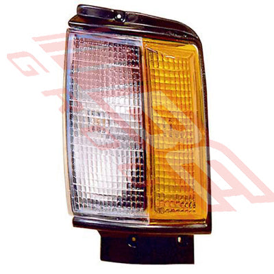 8123097-1 - CORNER LAMP - L/H - BLACK TRIM - TO SUIT - TOYOTA HILUX 2WD/4WD 1984-86