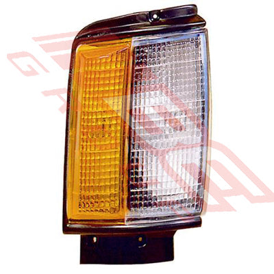 8123097-2 - CORNER LAMP - R/H - BLACK TRIM - TO SUIT - TOYOTA HILUX 2WD/4WD 1984-86