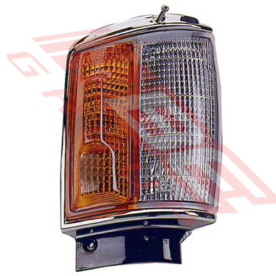 8123097-8G - CORNER LAMP - R/H - CHROME - W/E - TO SUIT - TOYOTA HILUX 4WD 1988- DOUBLE BUBBLE