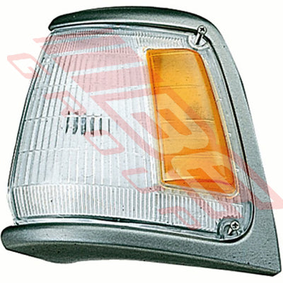8125097-1 - CORNER LAMP - L/H - AMBER/CLEAR - TO SUIT - TOYOTA HILUX 2WD 1989-91 GREY TRIM