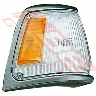 8125097-2 - CORNER LAMP - R/H - AMBER/CLEAR - TO SUIT - TOYOTA HILUX 2WD 1989-91 GREY TRIM