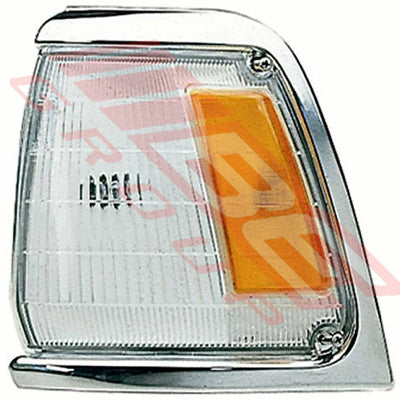8125097-21 - CORNER LAMP - L/H - AMBER/CLEAR - TO SUIT - TOYOTA HILUX 2WD 1989-91 CHRM TRIM