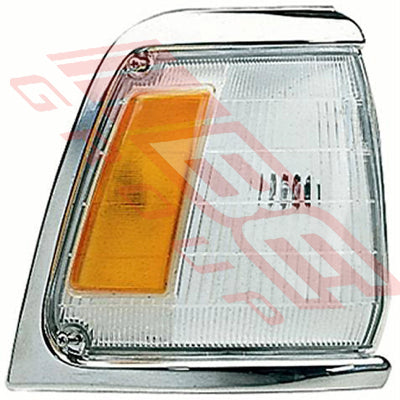 8125097-22 - CORNER LAMP - R/H - AMBER/CLEAR - TO SUIT - TOYOTA HILUX 2WD 1989-91 CHRM TRIM