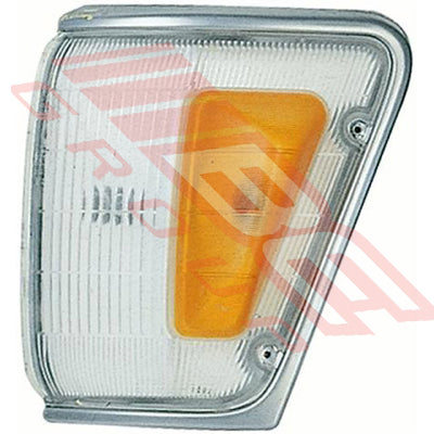 8125097-41 - CORNER LAMP - L/H - AMBER/CLEAR - TO SUIT - TOYOTA HILUX 4WD 1989-91 CHRM TRIM