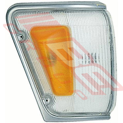 8125097-42 - CORNER LAMP - R/H - AMBER/CLEAR - TO SUIT - TOYOTA HILUX 4WD 1989-91 CHRM TRIM