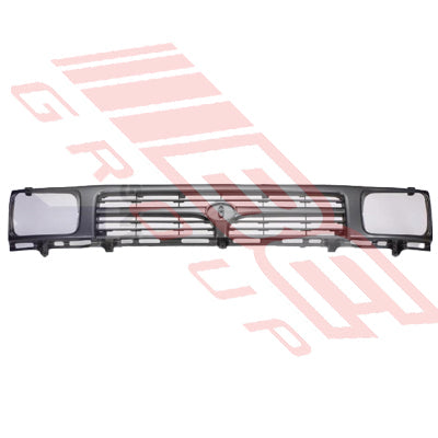 8125099-14 - GRILLE - W/BEZEL - DARK GREY - HAT BADGE - TO SUIT - TOYOTA HILUX 2WD 1994-