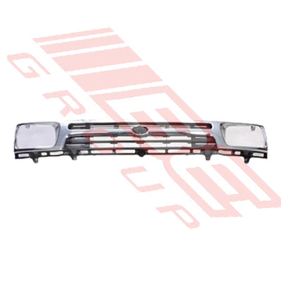 8125099-22 - GRILLE - W/BEZEL - BLACK/CHROME - HAT BADGE - TO SUIT - TOYOTA HILUX 2WD 1992-95