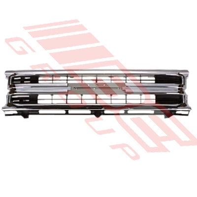 8125099-3 - GRILLE - CENTRE - CHROME/SILVER/BLACK - TO SUIT - TOYOTA HILUX 2WD 1990-92