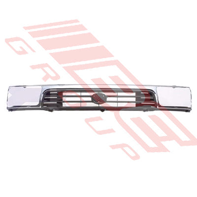 8125099-41 - GRILLE - W/BEZEL - CHM/BLK - LARGE FLUSH H/L - TO SUIT - TOYOTA 4WD/4 RUNNER/SURF 1992-