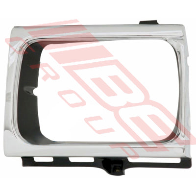 8125099-83 - BEZEL - L/H - CHROME/BLACK - TO SUIT - TOYOTA HILUX 4WD 1993-95