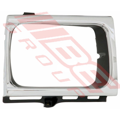 8125099-84 - BEZEL - R/H - CHROME/BLACK - TO SUIT - TOYOTA HILUX 4WD 1993-95