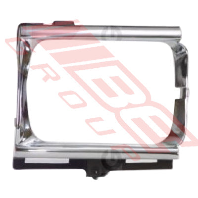 8125099-91 - BEZEL - L/H - CHROME/BLACK - TO SUIT - TOYOTA HILUX 2WD 1990-
