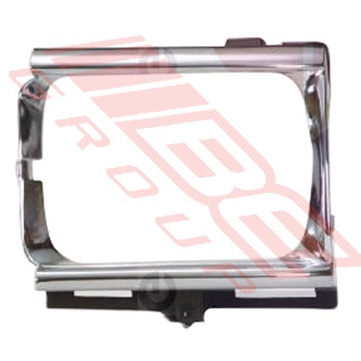 8125099-92 - BEZEL - R/H - CHROME/BLACK - TO SUIT - TOYOTA HILUX 2WD 1990-